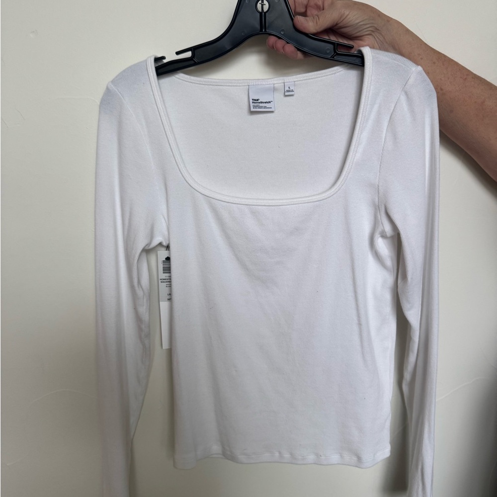 White Long Sleeve Top